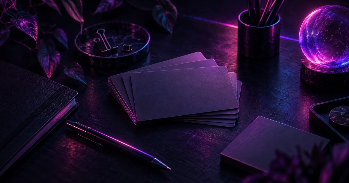Violet and magenta editorial artwork for Tools.