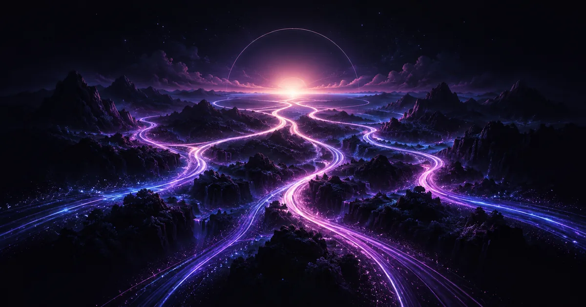Violet and magenta editorial artwork for Procedure Options.